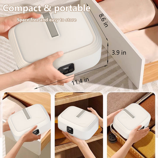 Asciuga Flex: asciugatrice portatile pieghevole 5–10 kg con riscaldamento PTC, igiene UV.