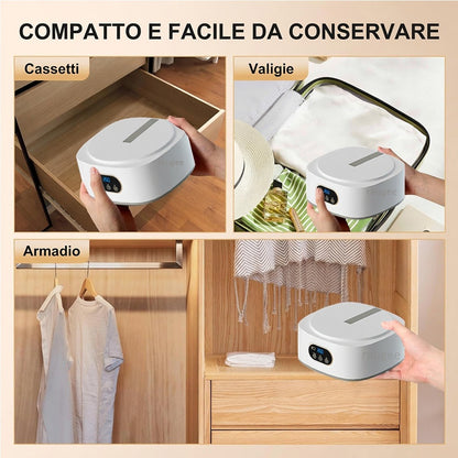 Asciuga Flex – Asciugatrice Portatile Pieghevole fino a 10 kg | Asciugatura Rapida PTC + Funzione UV